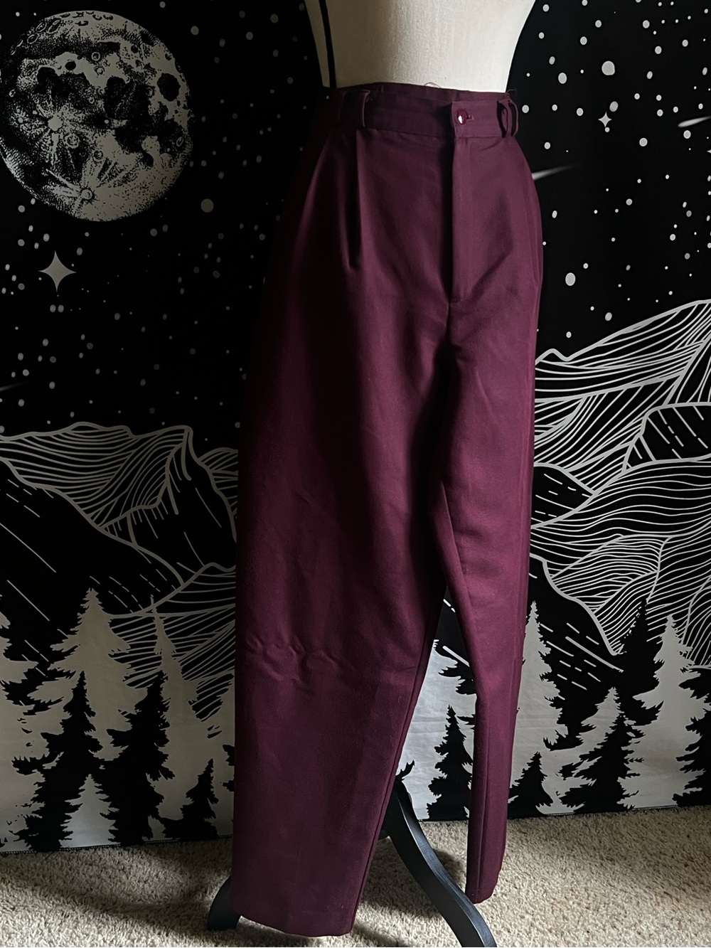 Vintage Burgundy Trousers